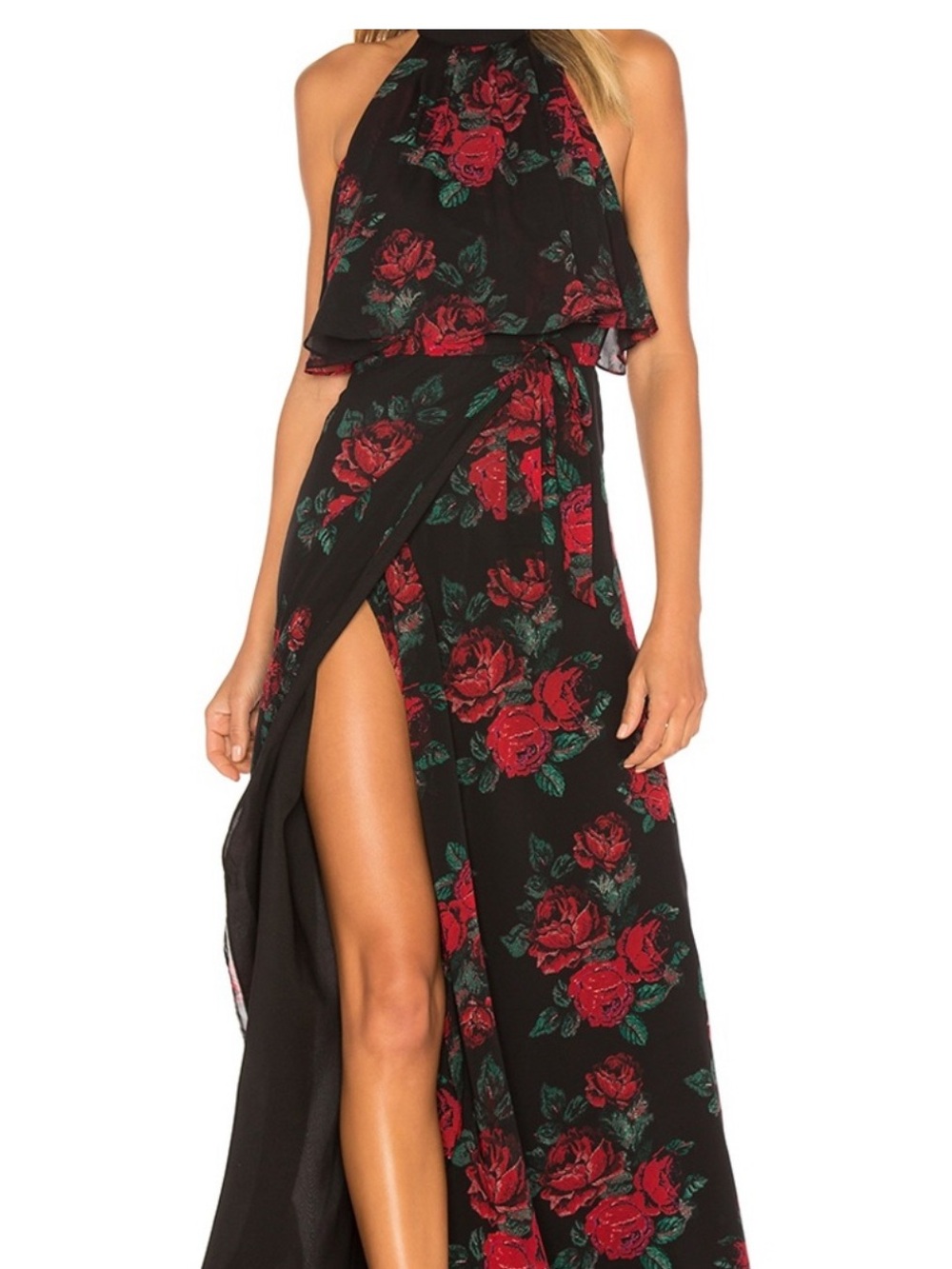 Lovers & Friends Rose Floral Print Maxi Dress size XS